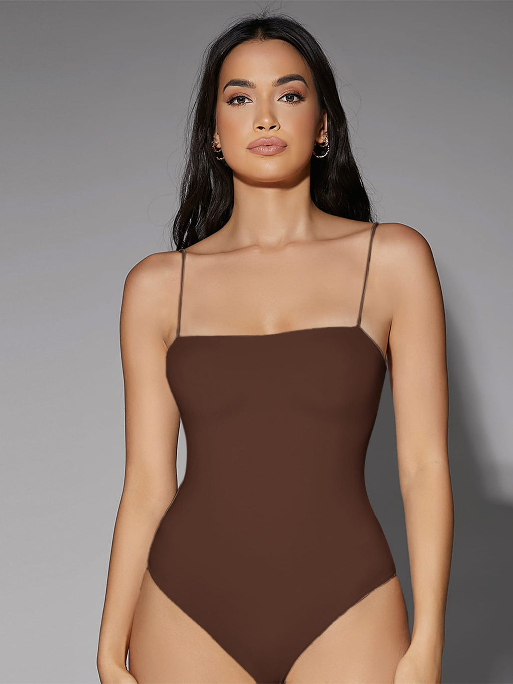SHEIN BAE Solid Backless Cami Bodysuit