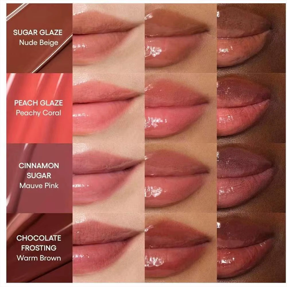 Glaze Craze Tinted Polypeptide Lip Serum Balm Original Lip Glaze Moisturizing Care Lipstick Colorful Lips Gloss Makeup Beauty