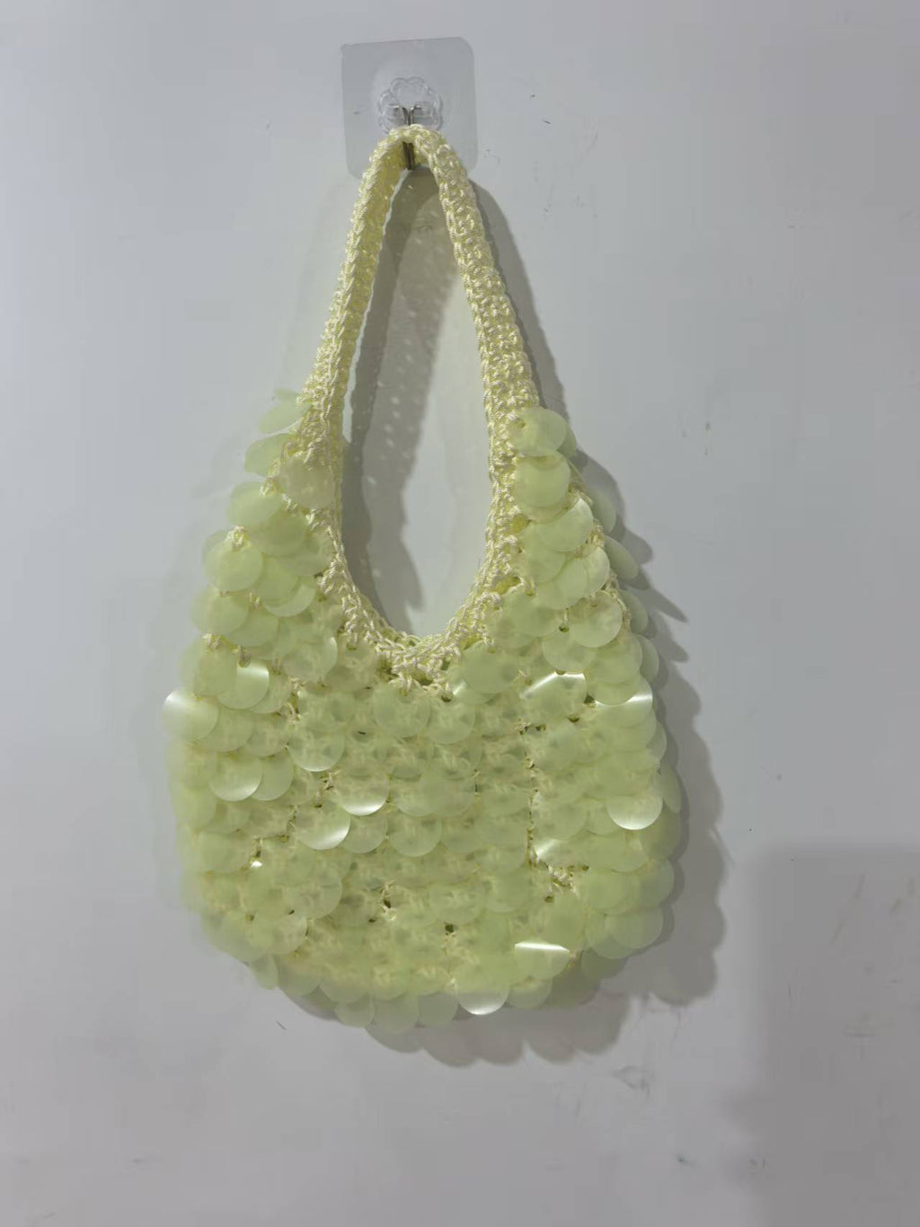 New High-End Handmade Natural Sequin Handbag For Women