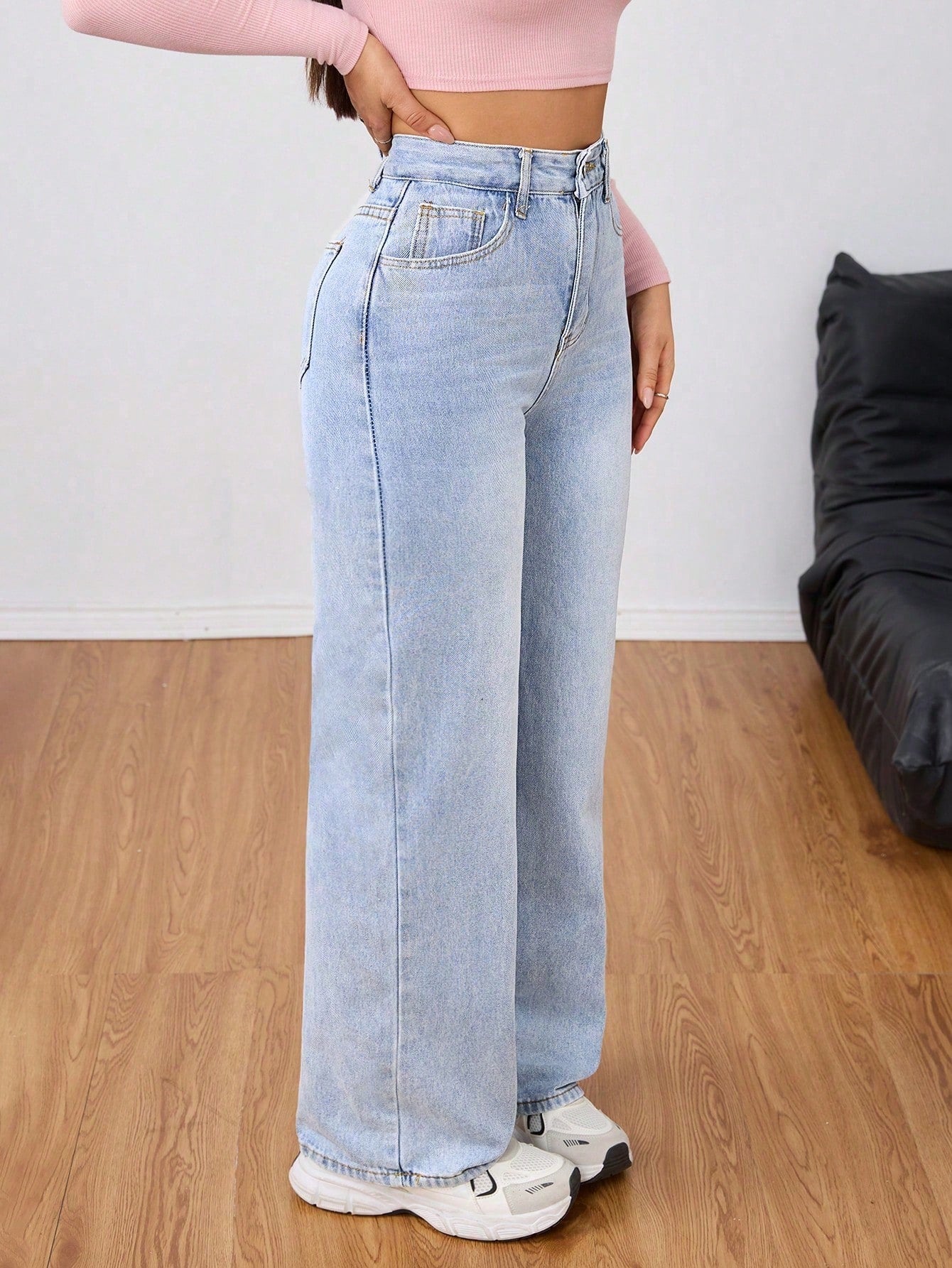 Jeanoix High Waist Wide Leg Jeans