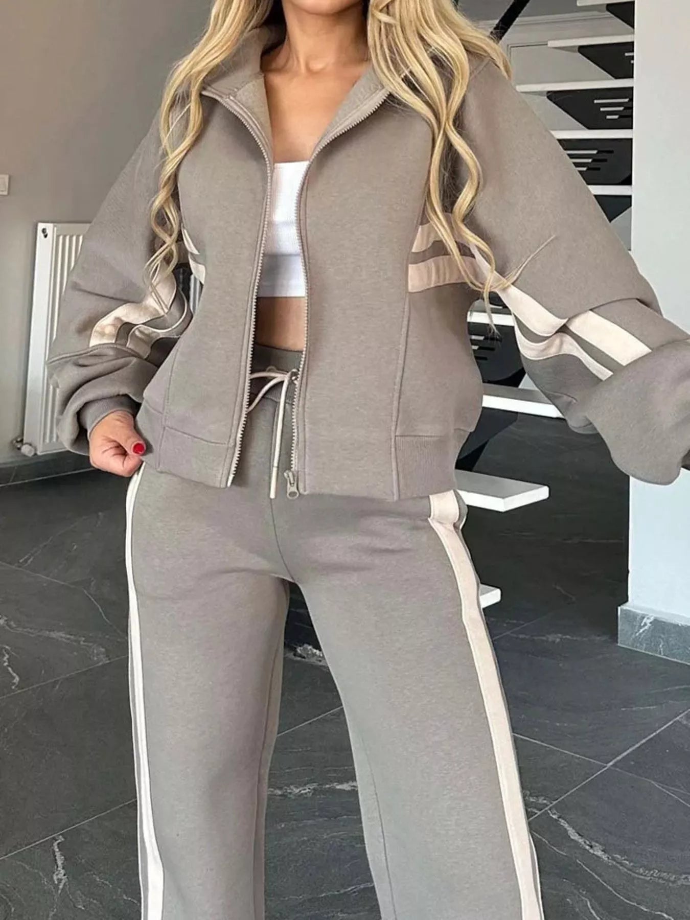 ZipStripe Plus: Full-Size Jacket & Pants Set