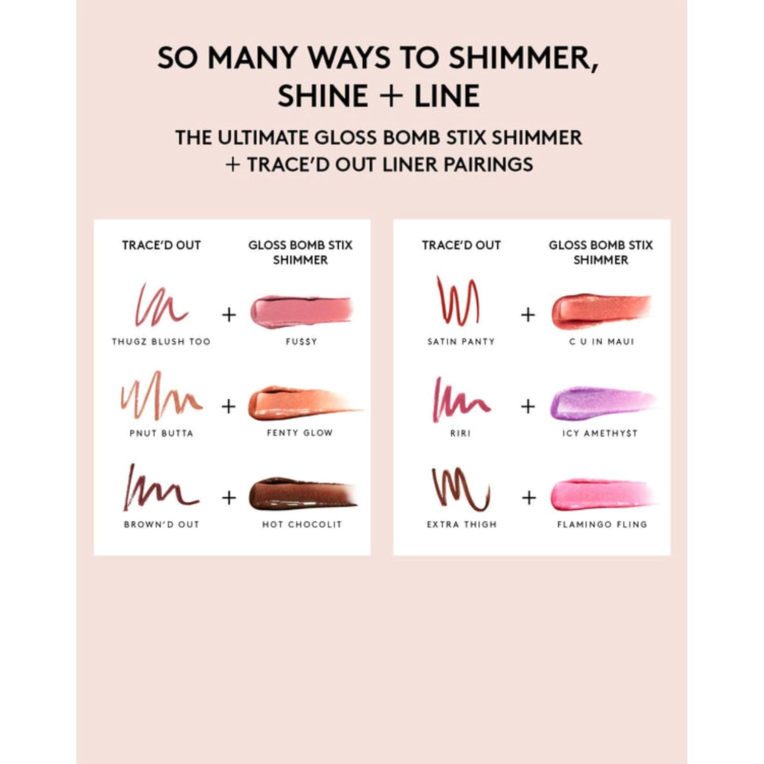 Gloss Bomb Stix Shimmer - 02 Fussy by Fenty Beauty for Women - 0.12 oz Lipstick