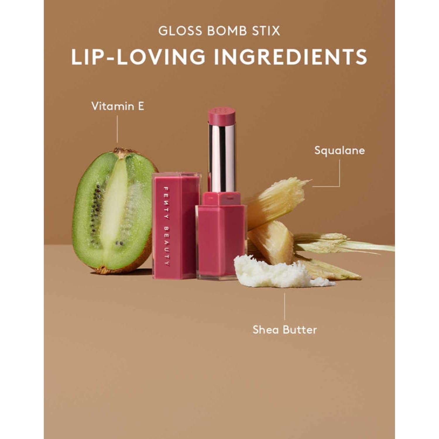 Gloss Bomb Stix Shimmer - 02 Fussy by Fenty Beauty for Women - 0.12 oz Lipstick