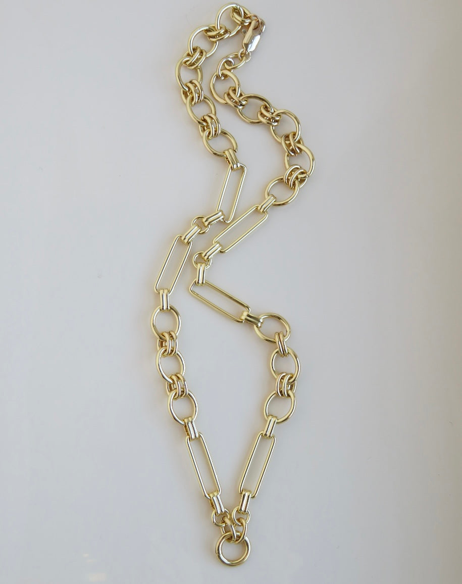 Louvre Charm Holder Necklace - Clicker Clasp - add charms