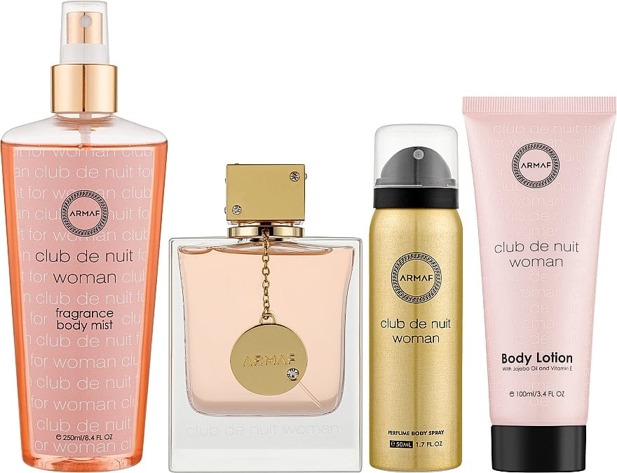 Club De Nuit By Armaf For Women 4Pcs Set EDP Spray